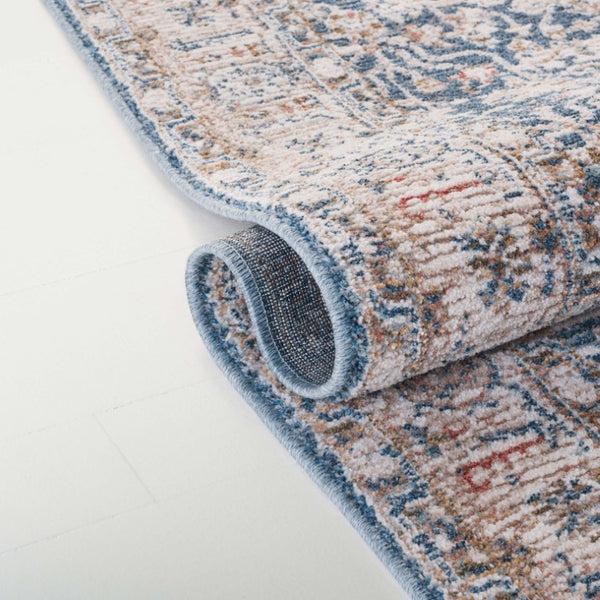 Safavieh Lrl Turkish Power Loomed Area Rug in Light Blue Ivory Traditional Pattern LRL1622L-8