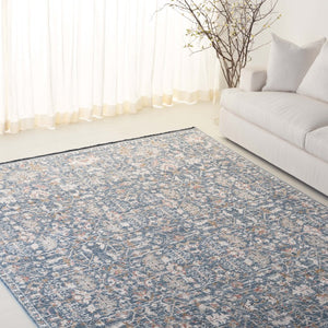 Safavieh Lrl Crafton Power Loomed Turkish Area Rug in Soft Blue Ivory for Living Spaces LRL1624N-8