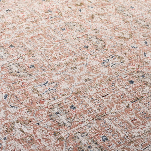 Safavieh Lrl Traditional Power-Loomed Area Rug Rust Ivory Polyester Blend for Living Rooms LRL1624P-8