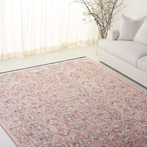 Safavieh Lrl Traditional Power-Loomed Area Rug Rust Ivory Polyester Blend for Living Rooms LRL1624P-8