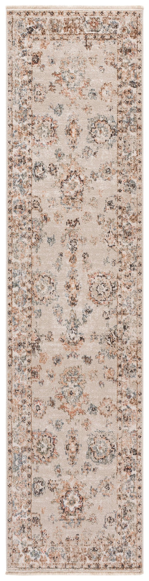 Safavieh Lauren Elegant Oushak-Inspired Area Rug In Beige With Rust Brown Accents, Low Pile, Durable Power-Loomed Luxury 8'-0" x 10'-0" LRL1632B-8