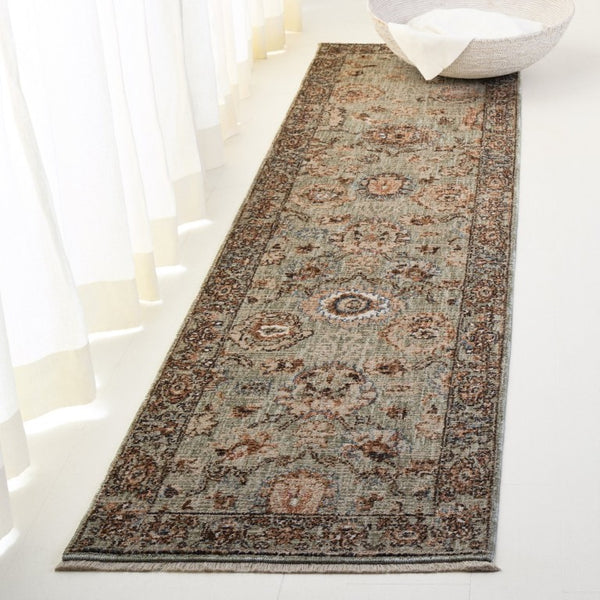 Safavieh Lauren Ralph Solid Low Pile Runner Rug in Earthy Tones for Hallways and Entryways LRL1634Y-28