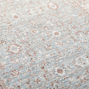 Safavieh Lrl Power Loomed Polyester Area Rug Traditional Blue Rust Tones for Living Rooms 10'-0" x 13'-0" LRL1751M-10