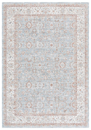 Safavieh Lrl Power Loomed Polyester Area Rug Traditional Blue Rust Tones for Living Rooms 5'-3" x 7'-6" LRL1751M-5