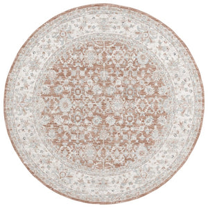 Safavieh Lrl Oriental Runner Rug Power Loomed in Turkey with Rich Polyester Pile for Hallways 6'-7" x 6'-7" Round LRL1751P-7R
