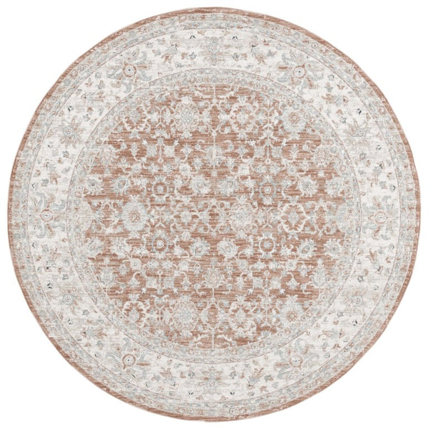 Safavieh Lrl Oriental Runner Rug Power Loomed in Turkey with Rich Polyester Pile for Hallways 6'-7" x 6'-7" Round LRL1751P-7R