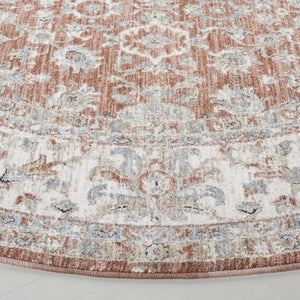 Safavieh Lrl Oriental Runner Rug Power Loomed in Turkey with Rich Polyester Pile for Hallways 6'-7" x 6'-7" Round LRL1751P-7R
