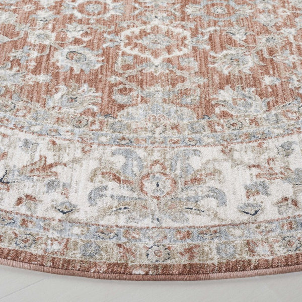 Safavieh Lrl Oriental Runner Rug Power Loomed in Turkey with Rich Polyester Pile for Hallways 6'-7" x 6'-7" Round LRL1751P-7R
