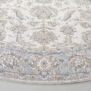 Safavieh Lrl Palmerston Power Loomed Polyester Area Rug for Living and Dining Rooms 6'-7" x 6'-7" (Round) LRL1753A-7R