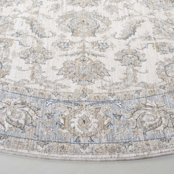 Safavieh Lrl Palmerston Power Loomed Polyester Area Rug for Living and Dining Rooms 6'-7" x 6'-7" (Round) LRL1753A-7R