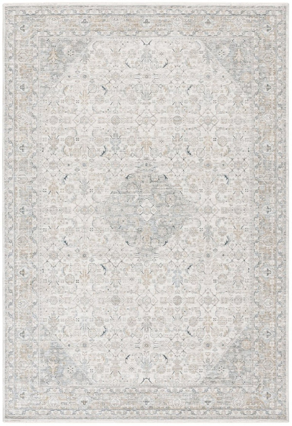 Safavieh Lrl Traditional Ivory Blue Polyester Area Rug for Living Room Bedroom Dining 5'-3" x 7'-6" LRL1755A-5
