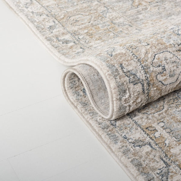 Safavieh Lrl Traditional Ivory Blue Polyester Area Rug for Living Room Bedroom Dining 8'-0" x 10'-0" LRL1755A-8