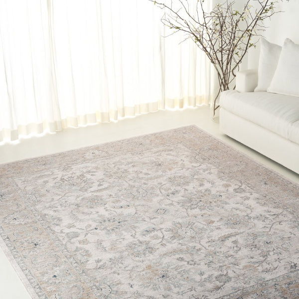 Safavieh Lrl Clarendon Traditional Polyester Area Rug Ivory Gold Formal Living Room Accent 10' x 13' LRL1757A-10
