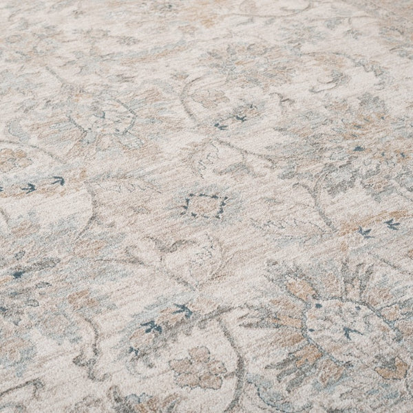 Safavieh Lrl Clarendon Traditional Polyester Area Rug Ivory Gold Formal Living Room Accent 5'3" x 7'6" LRL1757A-5