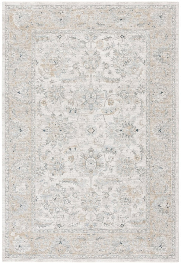 Safavieh Lrl Clarendon Traditional Polyester Area Rug Ivory Gold Formal Living Room Accent 5'3" x 7'6" LRL1757A-5