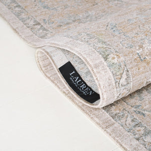 Safavieh Lrl Clarendon Traditional Polyester Area Rug Ivory Gold Formal Living Room Accent 9' x 12' LRL1757A-9