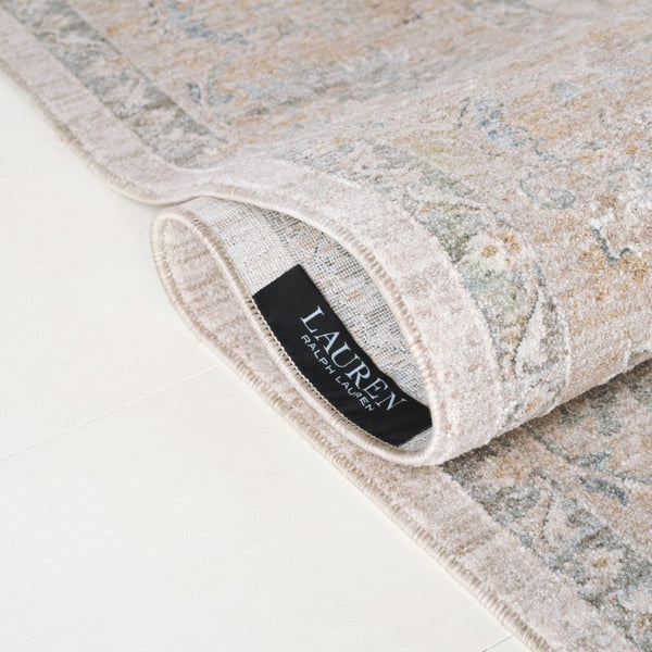 Safavieh Lrl Clarendon Traditional Polyester Area Rug Ivory Gold Formal Living Room Accent 9' x 12' LRL1757A-9