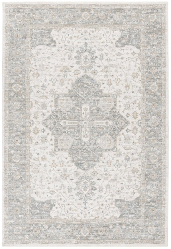 Safavieh Lrl Power-Loomed Polyester Area Rug Turkish Craft Ivory Blue Living Room Accent 5'-3" x 7'-6" LRL1759A-5