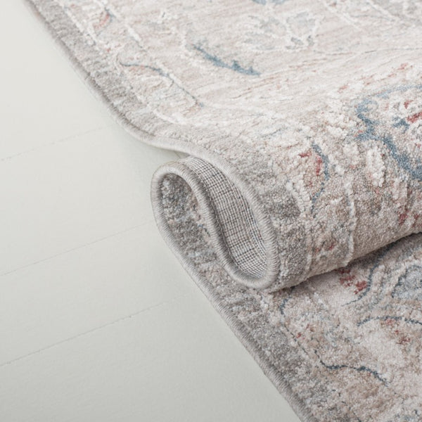 Safavieh Lrl Power Loomed Polyester Area Rug Tonal Grey Tones for Living Bedroom Spaces 5'-3" x 7'-6" LRL1761F-5