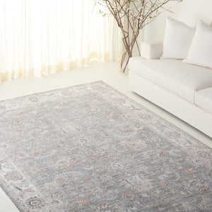 Safavieh Lrl Power Loomed Polyester Area Rug Tonal Grey Tones for Living Bedroom Spaces 5'-3" x 7'-6" LRL1761F-5
