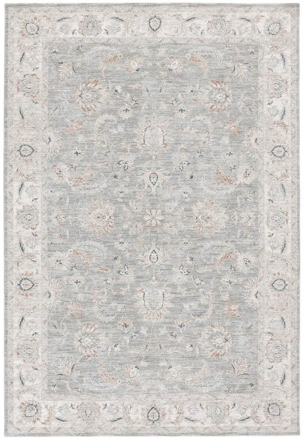 Safavieh Lrl Power Loomed Polyester Area Rug Tonal Grey Tones for Living Bedroom Spaces 5'-3" x 7'-6" LRL1761F-5