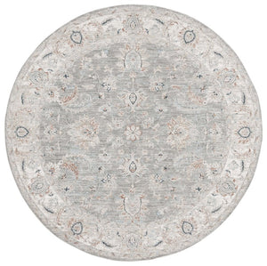 Safavieh Lrl Power Loomed Polyester Area Rug Tonal Grey Tones for Living Bedroom Spaces 6'-7" x 6'-7" (Round) LRL1761F-7R