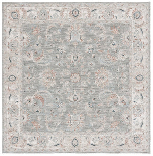 Safavieh Lrl Power Loomed Polyester Area Rug Tonal Grey Tones for Living Bedroom Spaces 6'-7" x 6'-7" (Square) LRL1761F-7SQ