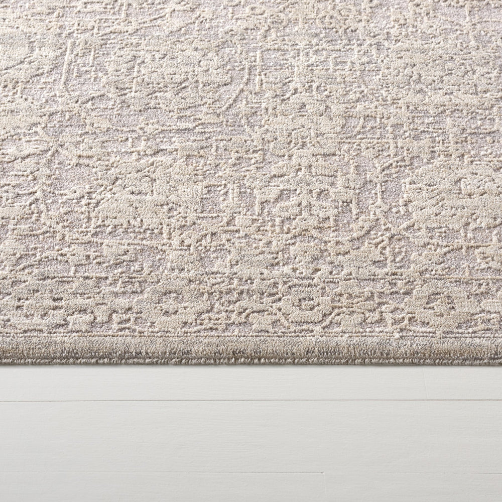 Safavieh Lauren Low-Profile Grey & Ivory Area Rug — Power-Loomed Turkey, Transitional Floral Motifs, Durable Soft Polyester (8X10) 8'-0" x 10'-0" LRL1780F-8