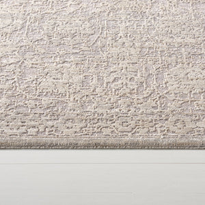 Safavieh Lauren Low-Profile Grey & Ivory Area Rug — Power-Loomed Turkey, Transitional Floral Motifs, Durable Soft Polyester (8X10) 8'-0" x 10'-0" LRL1780F-8