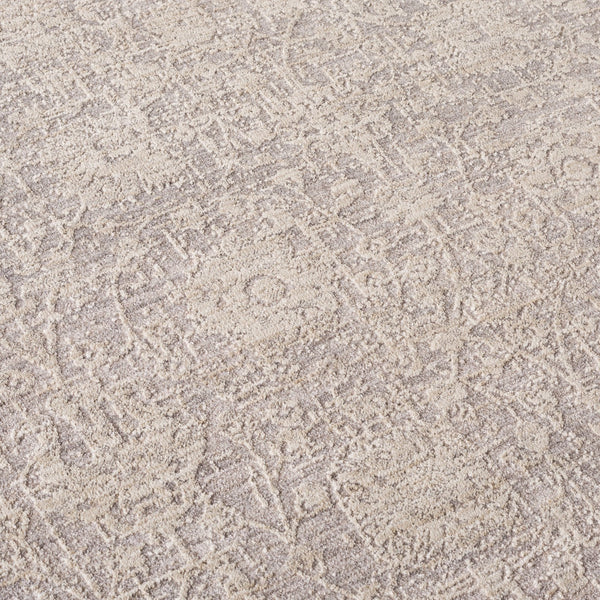 Safavieh Lauren Low-Profile Grey & Ivory Area Rug — Power-Loomed Turkey, Transitional Floral Motifs, Durable Soft Polyester (8X10) 8'-0" x 10'-0" LRL1780F-8
