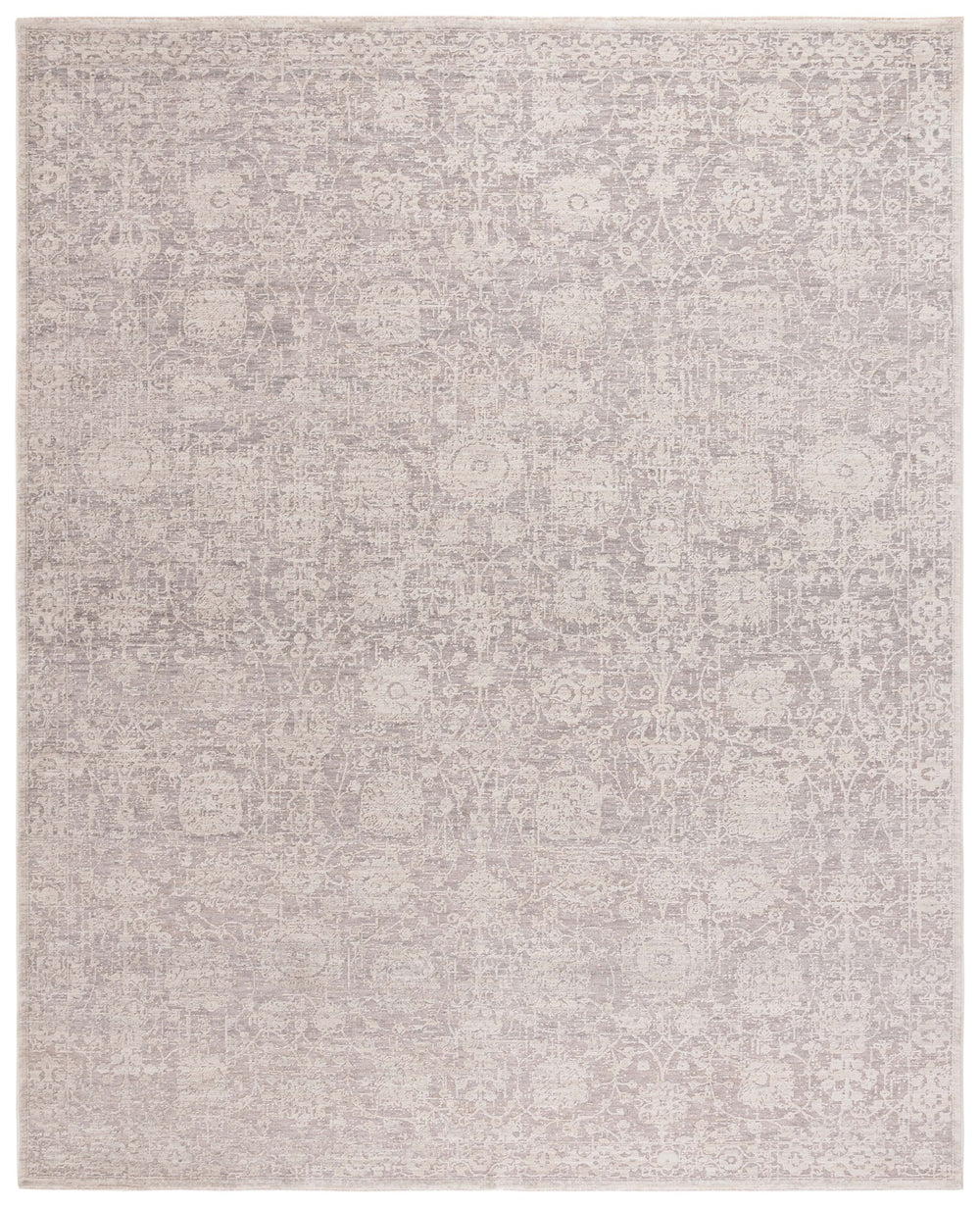Safavieh Lauren Low-Profile Grey & Ivory Area Rug — Power-Loomed Turkey, Transitional Floral Motifs, Durable Soft Polyester (8X10) 8'-0" x 10'-0" LRL1780F-8