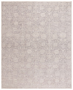 Safavieh Lauren Low-Profile Grey & Ivory Area Rug — Power-Loomed Turkey, Transitional Floral Motifs, Durable Soft Polyester (8X10) 8'-0" x 10'-0" LRL1780F-8