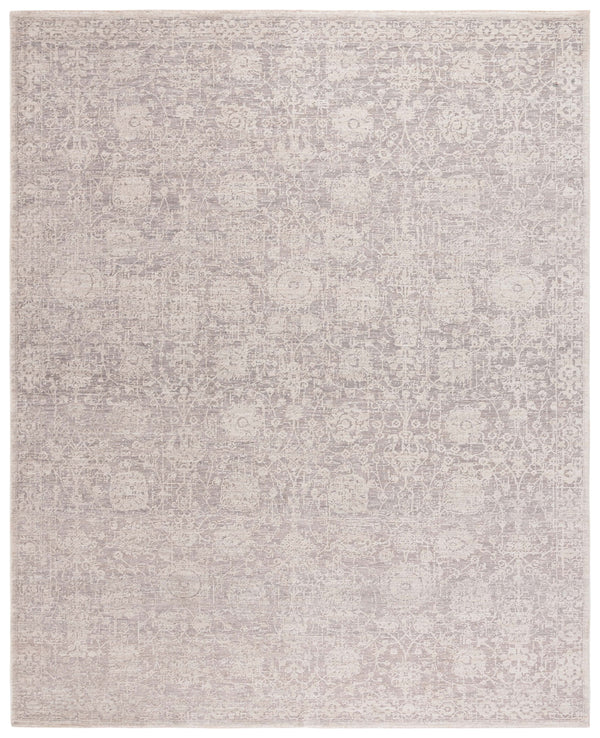 Safavieh Lauren Low-Profile Grey & Ivory Area Rug — Power-Loomed Turkey, Transitional Floral Motifs, Durable Soft Polyester (8X10) 8'-0" x 10'-0" LRL1780F-8