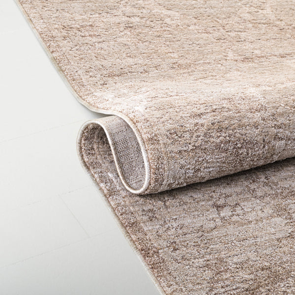 Safavieh Lauren Neutral Beige & Brown 8X10 Low-Profile Area Rug – Power-Loomed Turkey, Durable Polyester Elegance LRL1781T-8