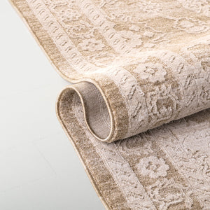 Safavieh Lauren Neutral Beige Ivory 8X10 Area Rug – Low-Profile 3/8" Pile, Power-Loomed Turkey, Durable Polyester LRL1785B-8