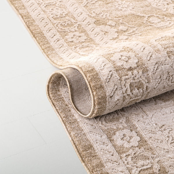 Safavieh Lauren Neutral Beige Ivory 8X10 Area Rug – Low-Profile 3/8" Pile, Power-Loomed Turkey, Durable Polyester LRL1785B-8