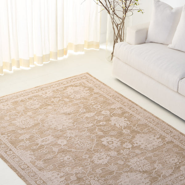 Safavieh Lauren Neutral Beige Ivory 8X10 Area Rug – Low-Profile 3/8" Pile, Power-Loomed Turkey, Durable Polyester LRL1785B-8