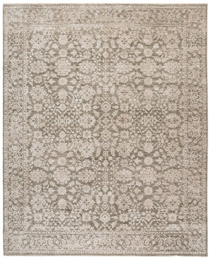 Safavieh Lauren Rug 8X10 Green & Ivory Transitional Low-Profile Area Rug, Power-Loomed Turkey, Durable LRL1786Y-8