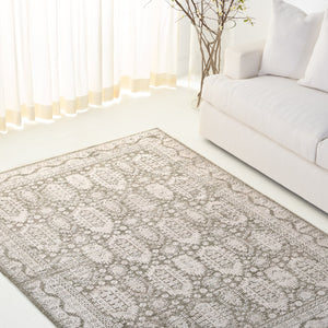 Safavieh Lauren Transitional Green Beige Area Rug - Low-Profile Power-Loomed Polyester, Durable Turkish Craftsmanship 9'-0" x 12'-0" LRL1788Y-9