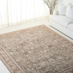 Safavieh Lauren Transitional Green Beige Area Rug - Low-Profile Power-Loomed Polyester, Durable Turkish Craftsmanship 9'-0" x 12'-0" LRL1788Y-9