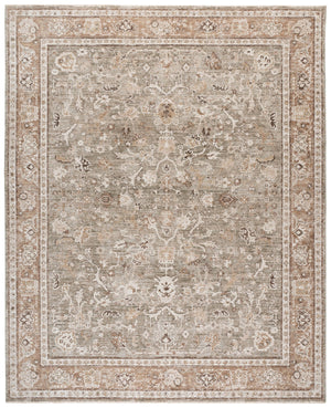 Safavieh Lauren Transitional Green Beige Area Rug - Low-Profile Power-Loomed Polyester, Durable Turkish Craftsmanship 9'-0" x 12'-0" LRL1788Y-9