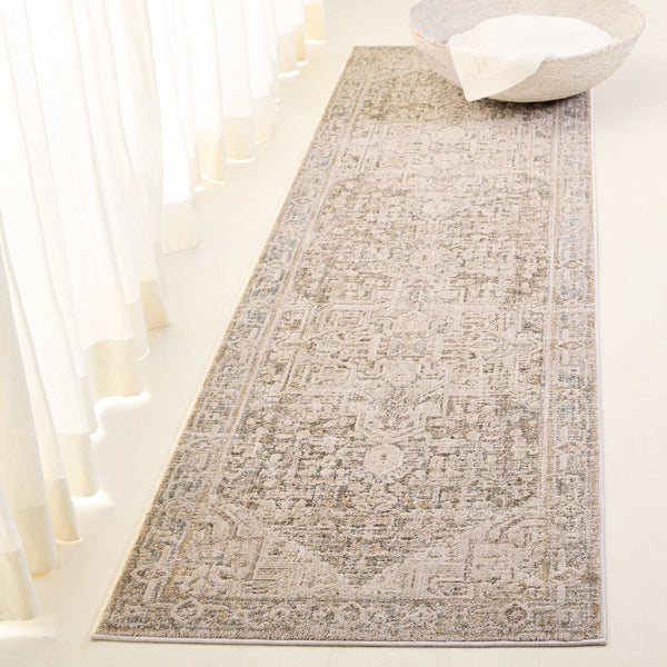 Safavieh Lauren Rosalie 8X10 Grey Beige Ivory Medallion Rug – Power-Loomed Turkey, Plush 3/8" Pile, Durable Elegance LRL1790F-8
