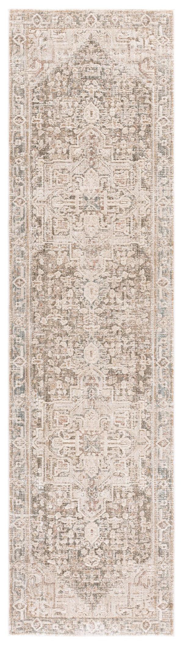 Safavieh Lauren Rosalie 8X10 Grey Beige Ivory Medallion Rug – Power-Loomed Turkey, Plush 3/8" Pile, Durable Elegance LRL1790F-8