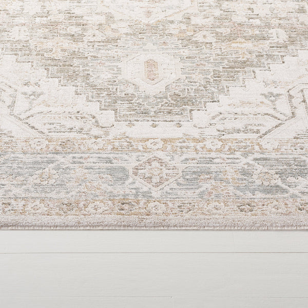 Safavieh Lauren Rosalie 8X10 Grey Beige Ivory Medallion Rug – Power-Loomed Turkey, Plush 3/8" Pile, Durable Elegance LRL1790F-8