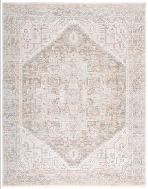 Safavieh Lauren Rosalie 8X10 Grey Beige Ivory Medallion Rug – Power-Loomed Turkey, Plush 3/8" Pile, Durable Elegance LRL1790F-8