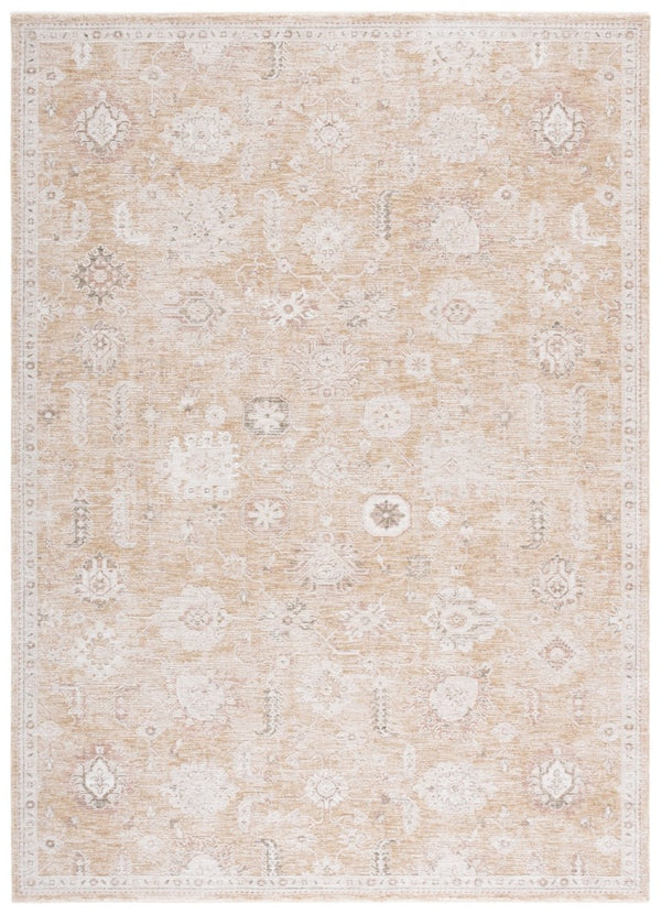 Safavieh Lauren Ralph Rosalie Power Loomed Polyester Floral Rug Warm Ivory Gold Tones LRL1792B-8