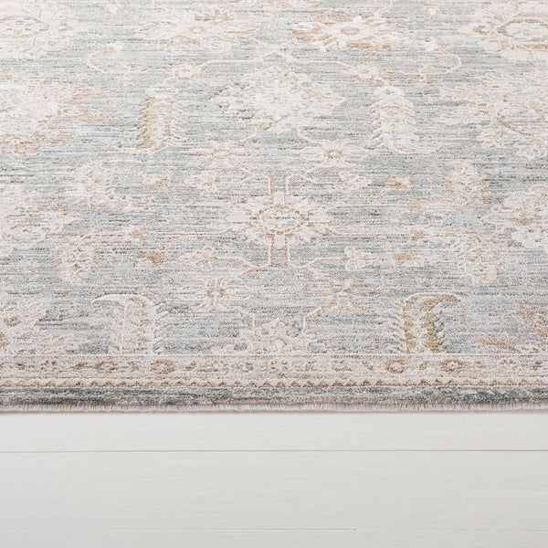 Safavieh Lauren Elegant Rosalie Area Rug In Blue And Beige-Ivory, Power-Loomed Turkey, Low-Profile Plush, Stain-Resistant 9'-0" x 12'-0" LRL1792M-9