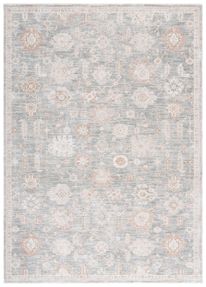 Safavieh Lauren Elegant Rosalie Area Rug In Blue And Beige-Ivory, Power-Loomed Turkey, Low-Profile Plush, Stain-Resistant 9'-0" x 12'-0" LRL1792M-9