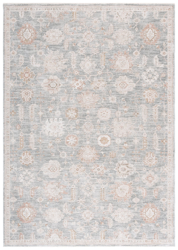 Safavieh Lauren Elegant Rosalie Area Rug In Blue And Beige-Ivory, Power-Loomed Turkey, Low-Profile Plush, Stain-Resistant 9'-0" x 12'-0" LRL1792M-9