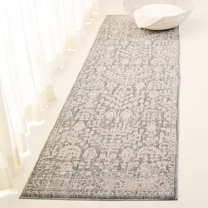 Safavieh Lauren Rosalie Traditional 8X10 Blue Ivory Area Rug – Power-Loomed Comfort, Botanical Geometric Design LRL1793M-8